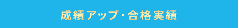 成績アップ・合格実績