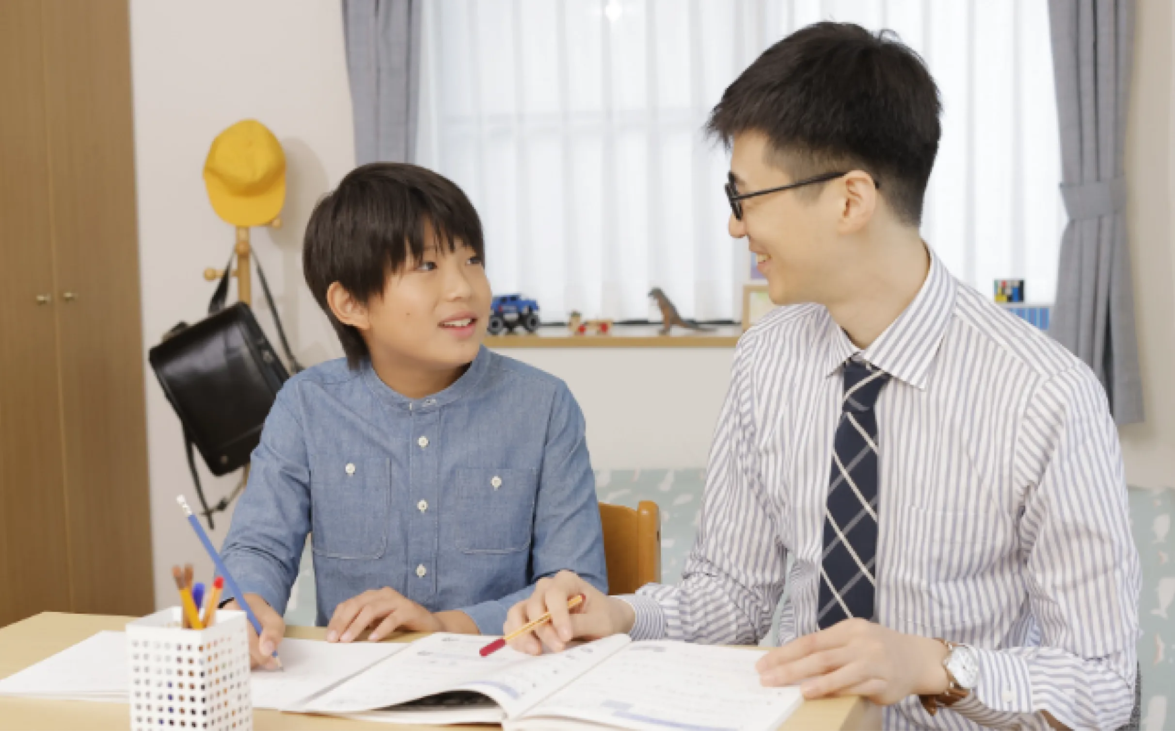 トライ式学習法による完全マンツーマン授業